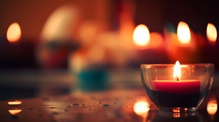 Spa  blurred background unfocused AI generated illustration