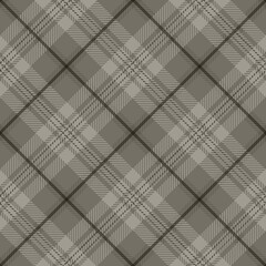 Tartan seamless pattern, grey and brown, can be used in fashion design. Bedding, curtains, tablecloths