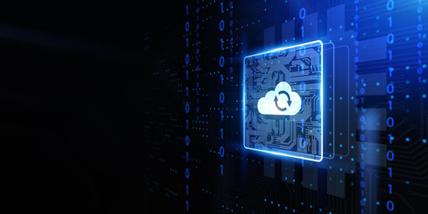 Cloud technology processing computing data storage networking.