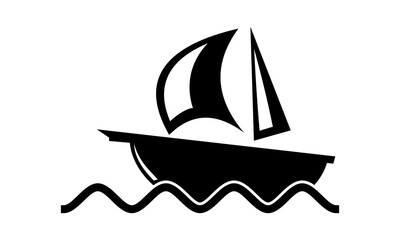 icon ship vector silhouette logo