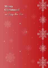 Vector Christmas and New Year background for postcards and posters, celebration decoration, invitation, greeting cards.