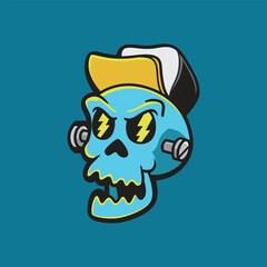 skull style wearing hat