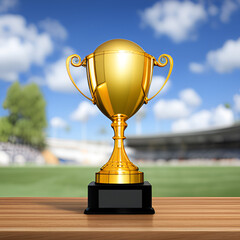 the winner's trophy , generative AI