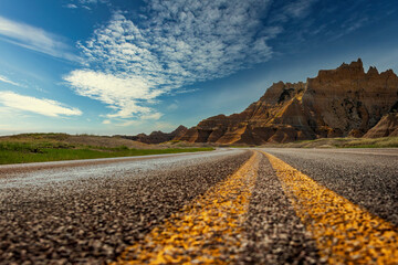 Road in the mountain desert