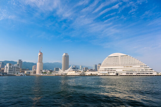 神戸港　風景画 神戸港 風景画