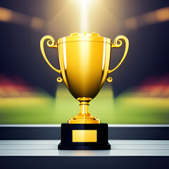 the winner's trophy , generative AI