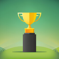 the winner's trophy , generative AI