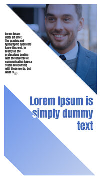 Social Media Story Animation in Corporative Magazine Style with Vertical Resolution