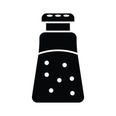 Salt and pepper shaker icon vector on trendy design