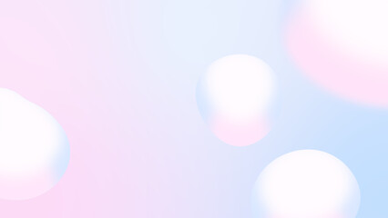 リキッド状の球体が浮かんでいる背景画像　ピンク - obrazy, fototapety, plakaty