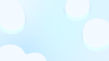 リキッド状の球体が浮かんでいる背景画像　ブルー