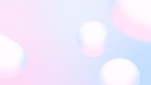 リキッド状の球体が浮かんでいる背景画像　ピンク