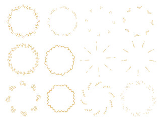 黄色いフレームセット