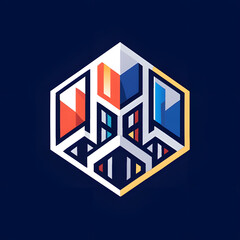 Fototapeta premium Zukunftsweisendes Immobilien-Logo Design
