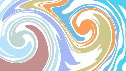 abstract watercolor painting background with swirls waves