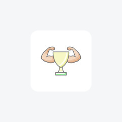 fitness challenge, icon  isolated on white background vector illustration Pixel perfect

