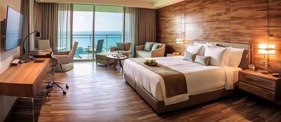 luxury hotel room, Comfort bedroom in luxury style