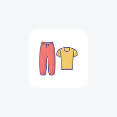fitness apparel,  icon  isolated on white background vector illustration Pixel perfect

