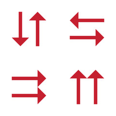 simple red arrow design, best quality