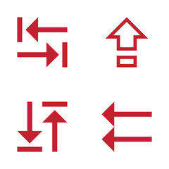 simple red arrow design, best quality