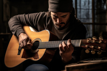 Guitar Virtuoso, Composer Immersed in the Art of Music Creation