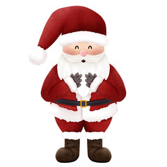 santa, christmas, claus, holiday, santa claus, hat, winter, xmas, gift, beard, decoration, happy, celebration, toy, season, isolated, snow, december, present, illustration, cute, red, new year, year, 