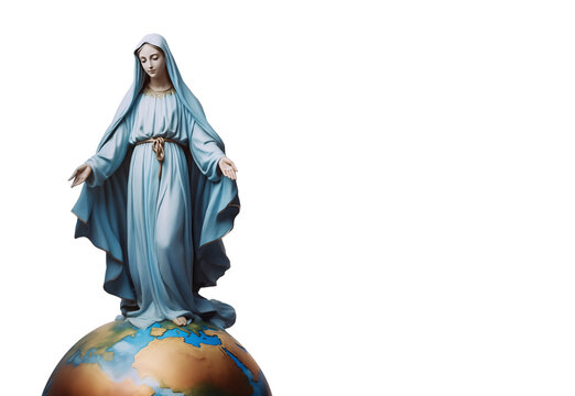Mother of God, Theotokos, Mother of Jesus, Our Lady, Blessed Virgin Mary, Queen of Heaven, Seat of Wisdom, Star of the Sea, Immaculate Conception, Madonna - Standing on Planet Earth