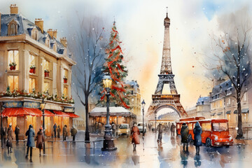 Fototapeta na wymiar Christmas Paris