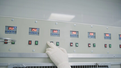 Temperature controller. Switches. Temperature regulation in animal wards. Controllers with screens...
