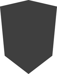 Shield black and white logo. Guarantee