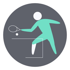 Tennis competition icon. Sport sign.