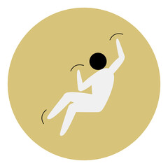 Sport climbing competition icon. Sport sign.