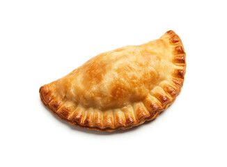 Cheburek Isolated, Homemade Fried Meat Pie, Stuffed Tatar Chiburekki, Traditional Empanada