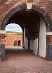 Entrance of Fort McHenry National Monument in Baltimore Maryland