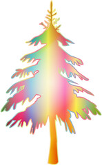 Christbaum, Tannenbaum oder Weihnachtsbaum Pastell