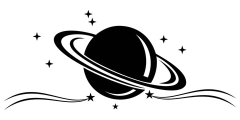 illustration of saturn © isdiyono