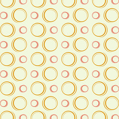Creative circle trendy design repeating seamless pattern vector illustration background