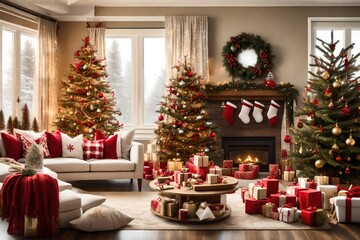 christmas tree with presents