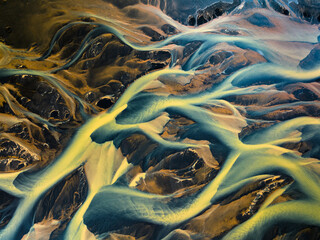 Abstract pattern in a river


