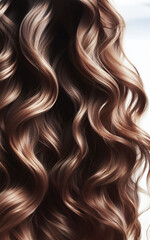 Naklejka premium Golden blonde hair golden brown hair on a white background