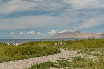Walk to the beach at Great Salt Lake State Park