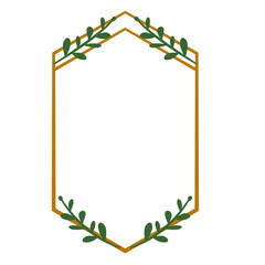 Border Frame Leaf Wedding Vector