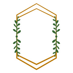 Border Frame Leaf Wedding Vector