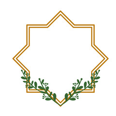 Border Frame Leaf Wedding Vector