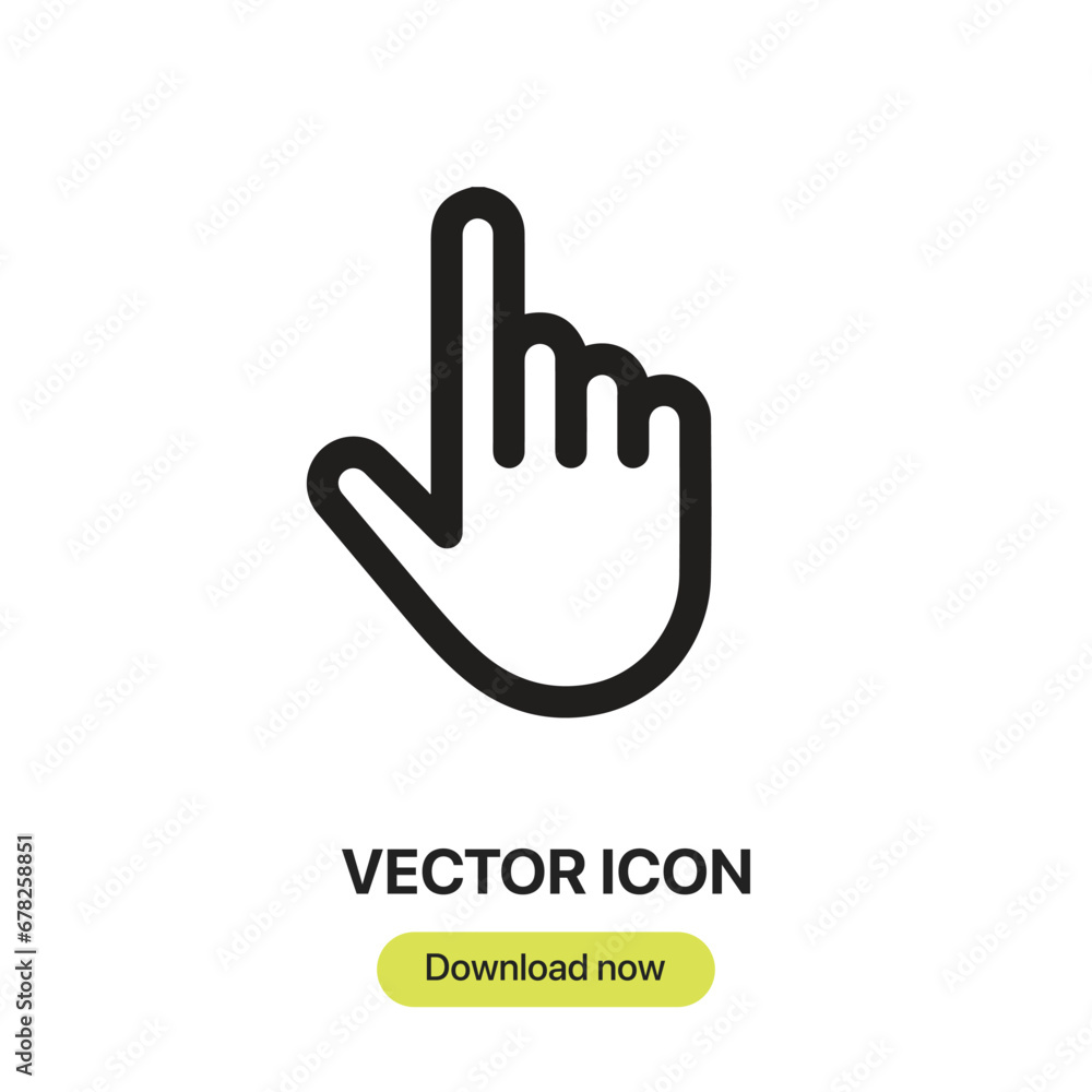 Poster select icon vector. linear-style sign for mobile concept and web design. select symbol illustration.