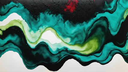 Foto op Plexiglas Kristal blue and green abstract