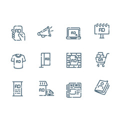 set of marketing icons
