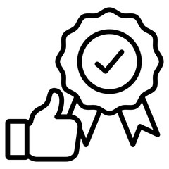 Recognition Icon Element For Design