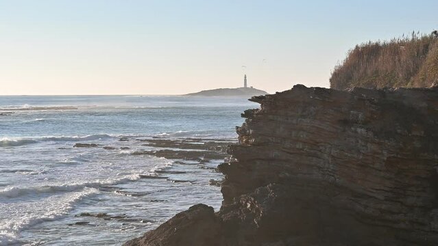 Cape of trafalgar in the evening in Ca&ntilde;os de Meca, south Spain