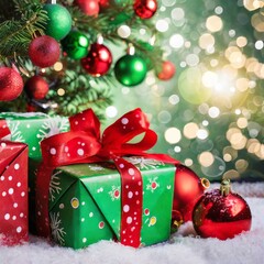 christmas tree with gifts
